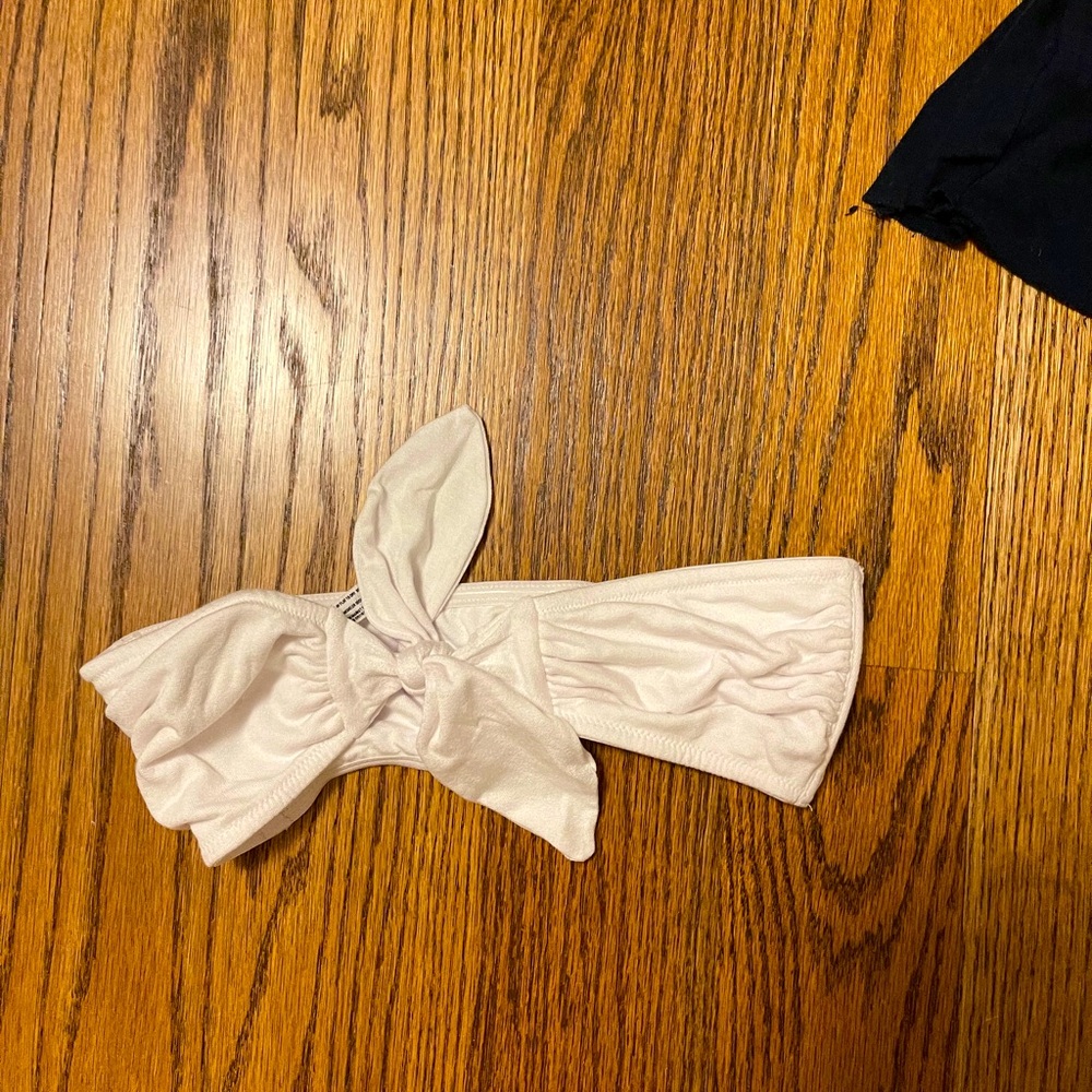 Free People White Tie Bandeau